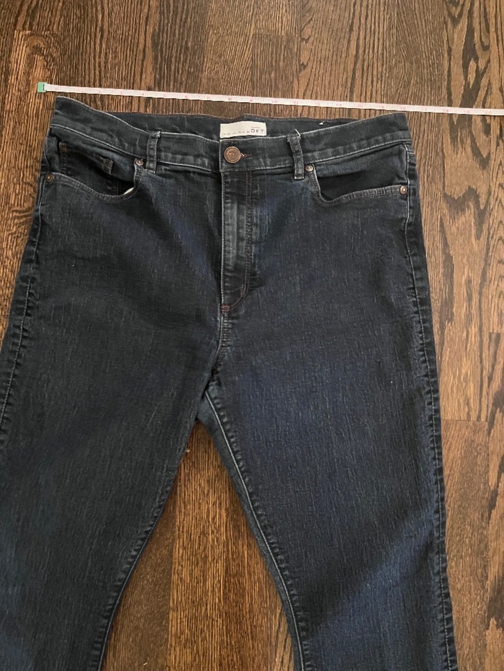 LOFT Dark Wash Modern Skinny Jeans | Classic Denim Stretch Pants - Sz 12